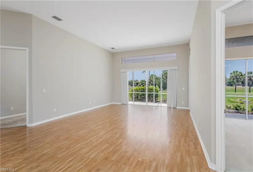 Upon Entering, this is the Living Room with 12' Ceilings!